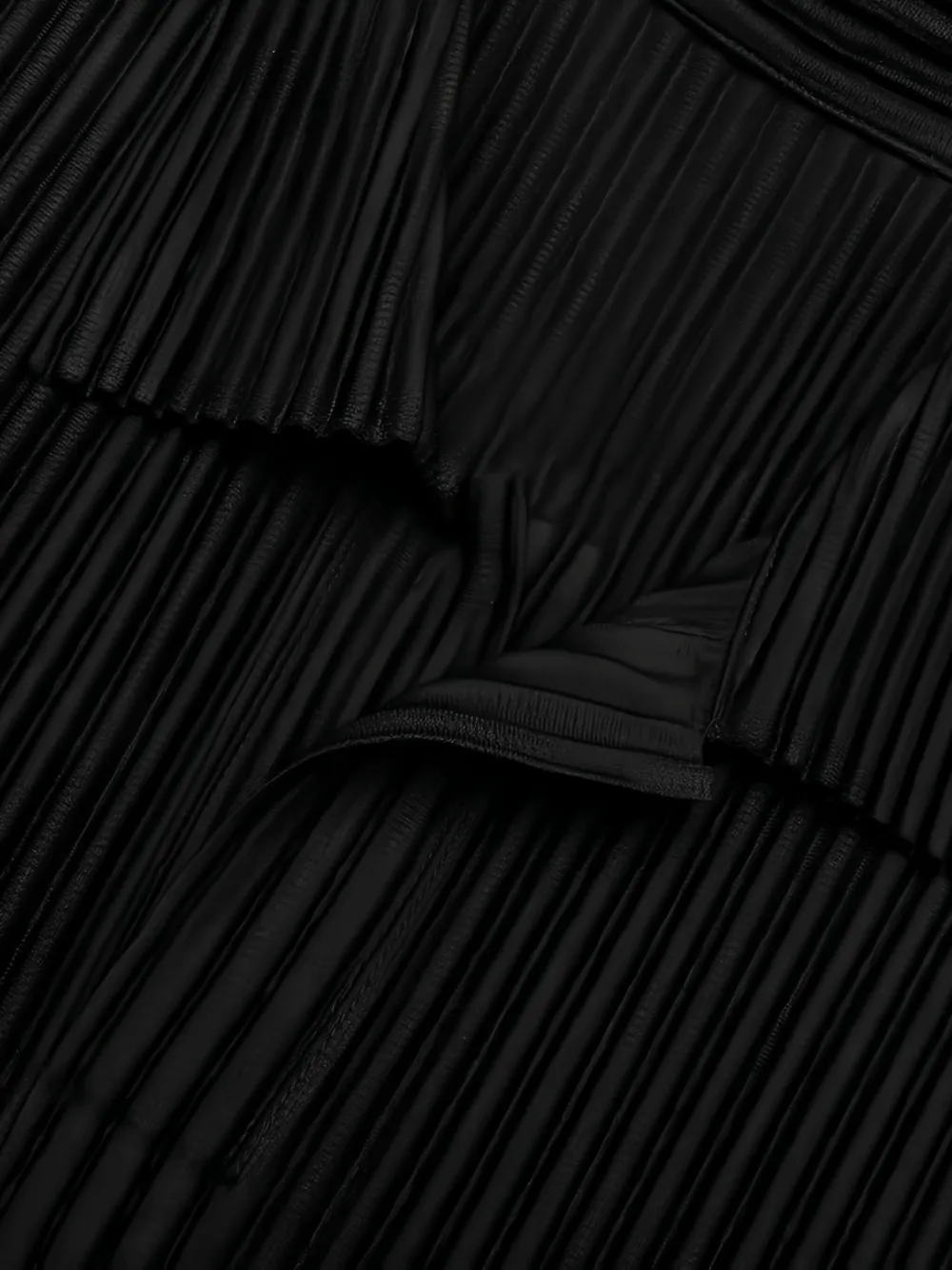 Homme Plissé Issey Miyake Geplooid poloshirt Zwart