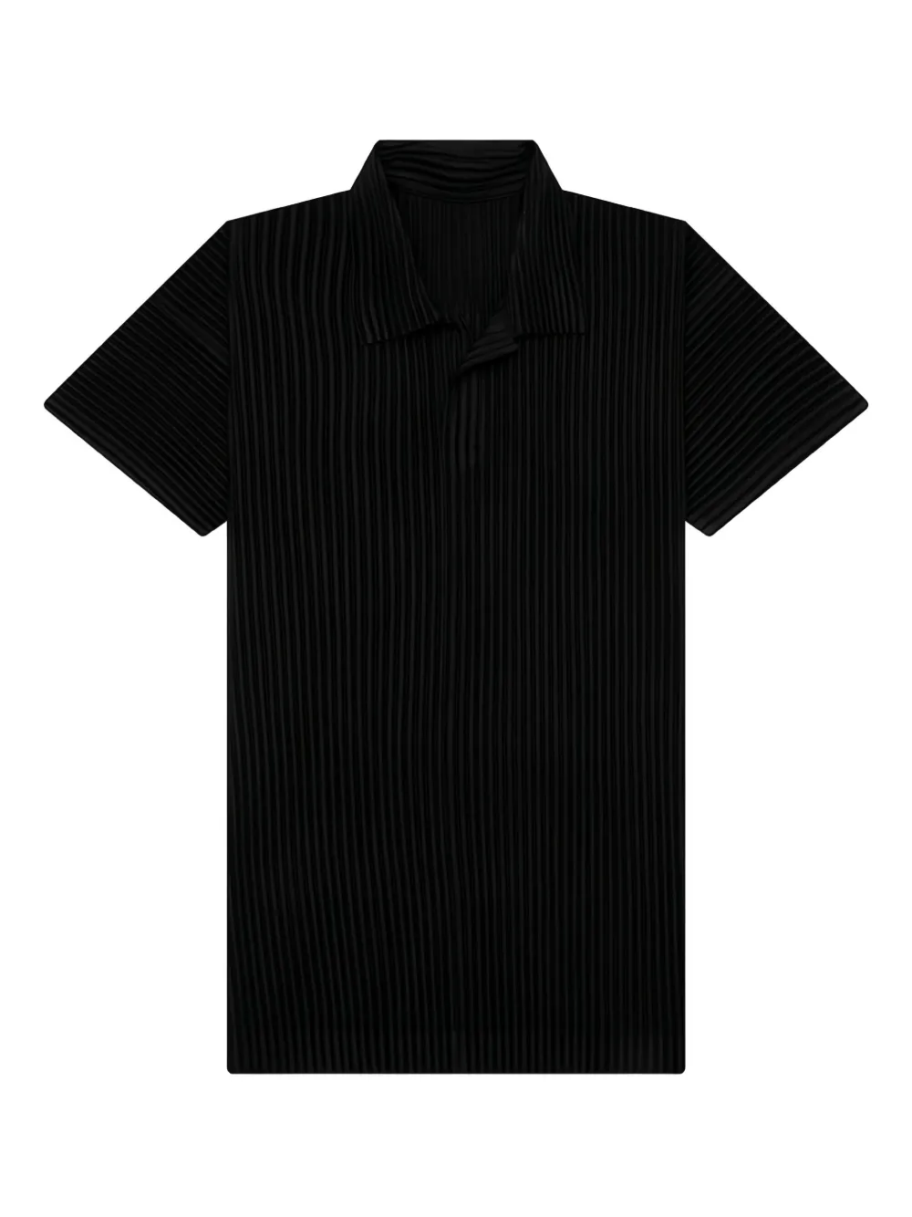 Homme Plissé Issey Miyake プリーツ ポロシャツ - ブラック