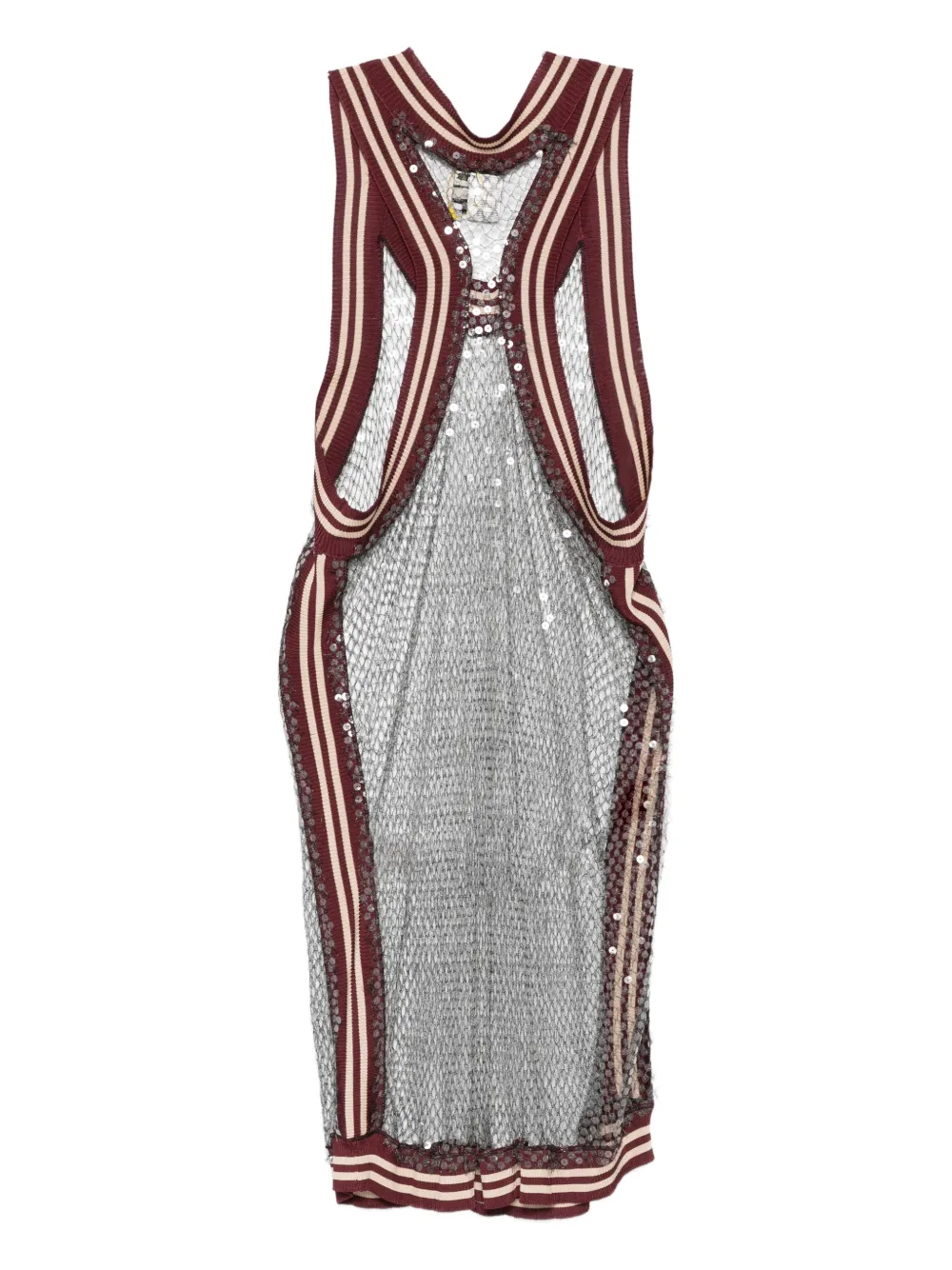 Jean Paul Gaultier Pre-Owned 1990s jurk verfraaid met pailletten - Grijs