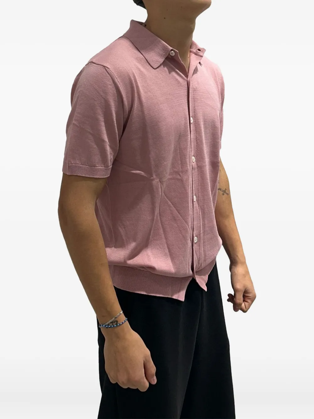 RAYNE 1896 knitted shirt - Roze