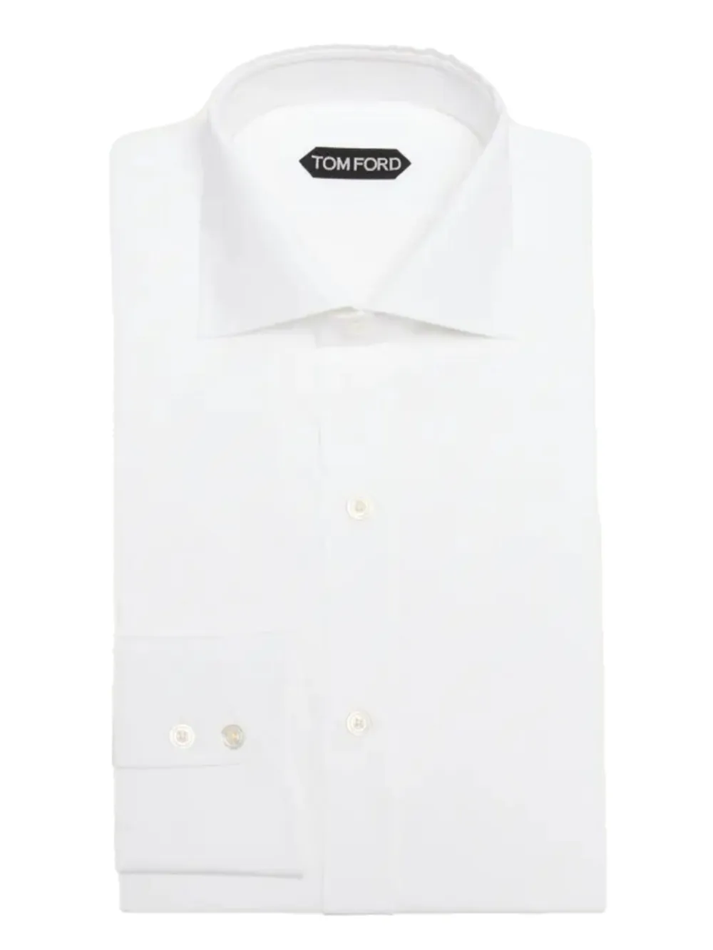 TOM FORD button-cuffs pointed-collar shirt - ホワイト TOM FORD button-cuffs pointed-collar shirt - ホワイト