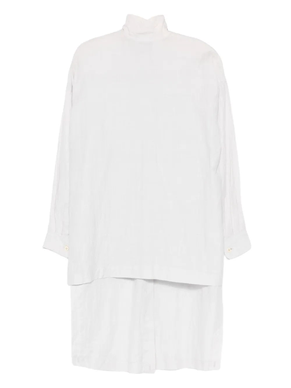 ISSEY MIYAKE Pre-owned 1987 Flap-pocket Shirt In Gray