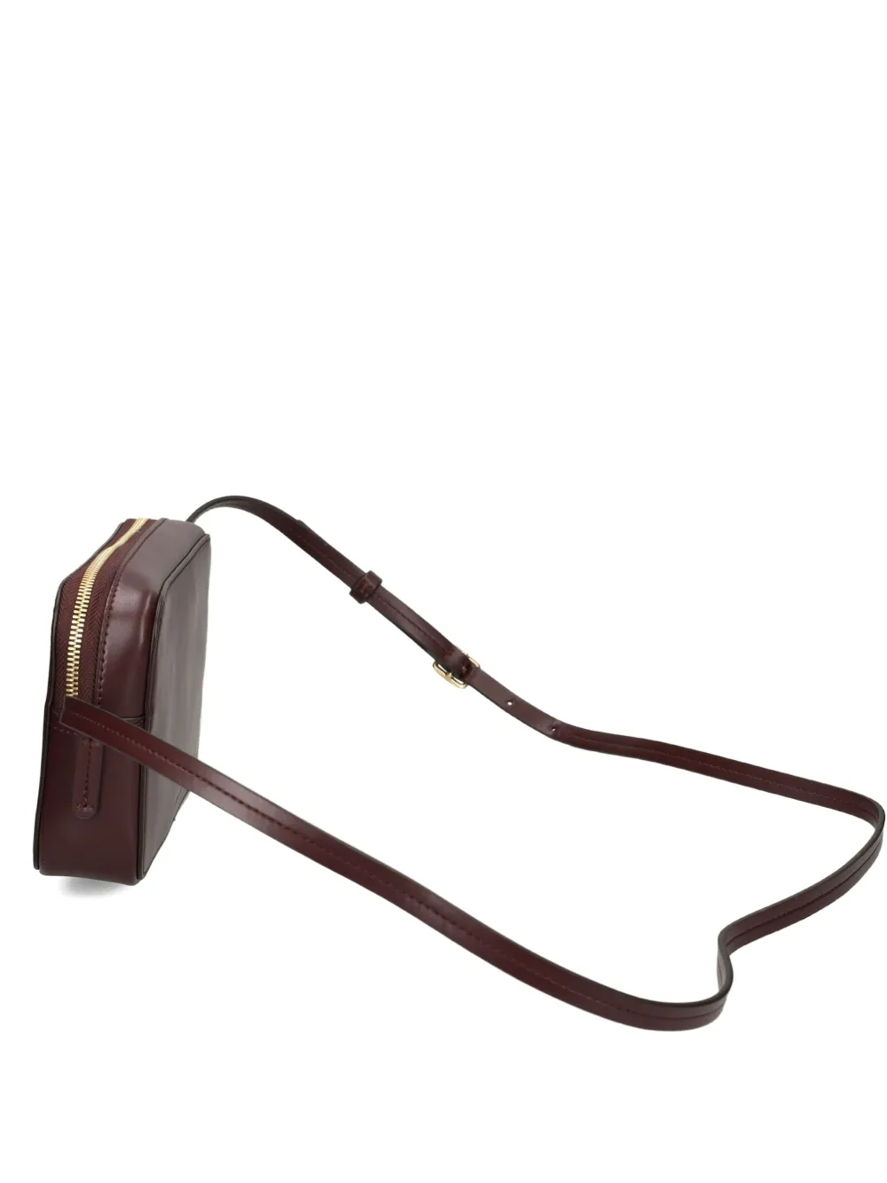 Calvin Klein Zip Cross Body Bag In Brown