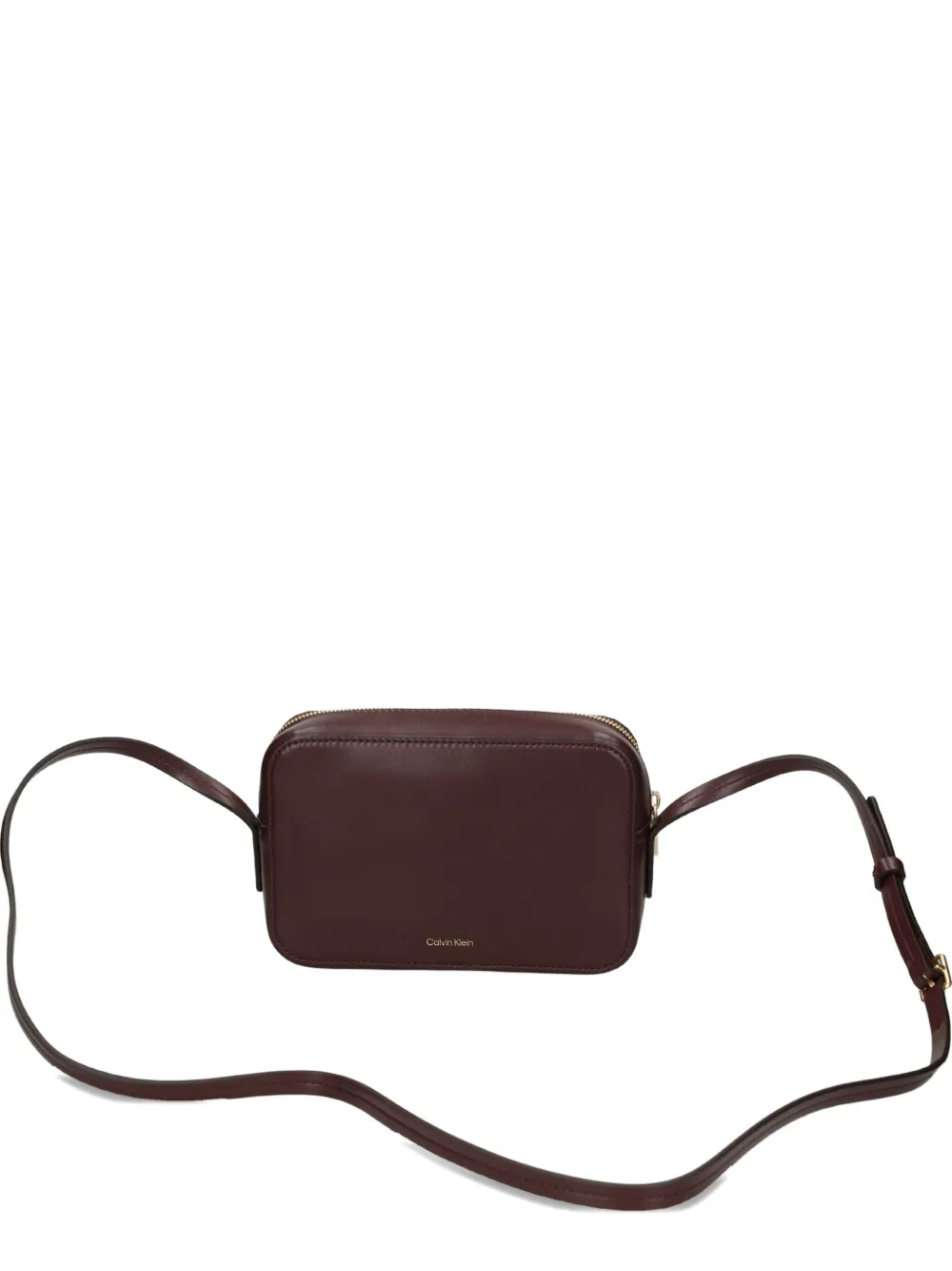 Calvin Klein Zip Cross Body Bag In Brown