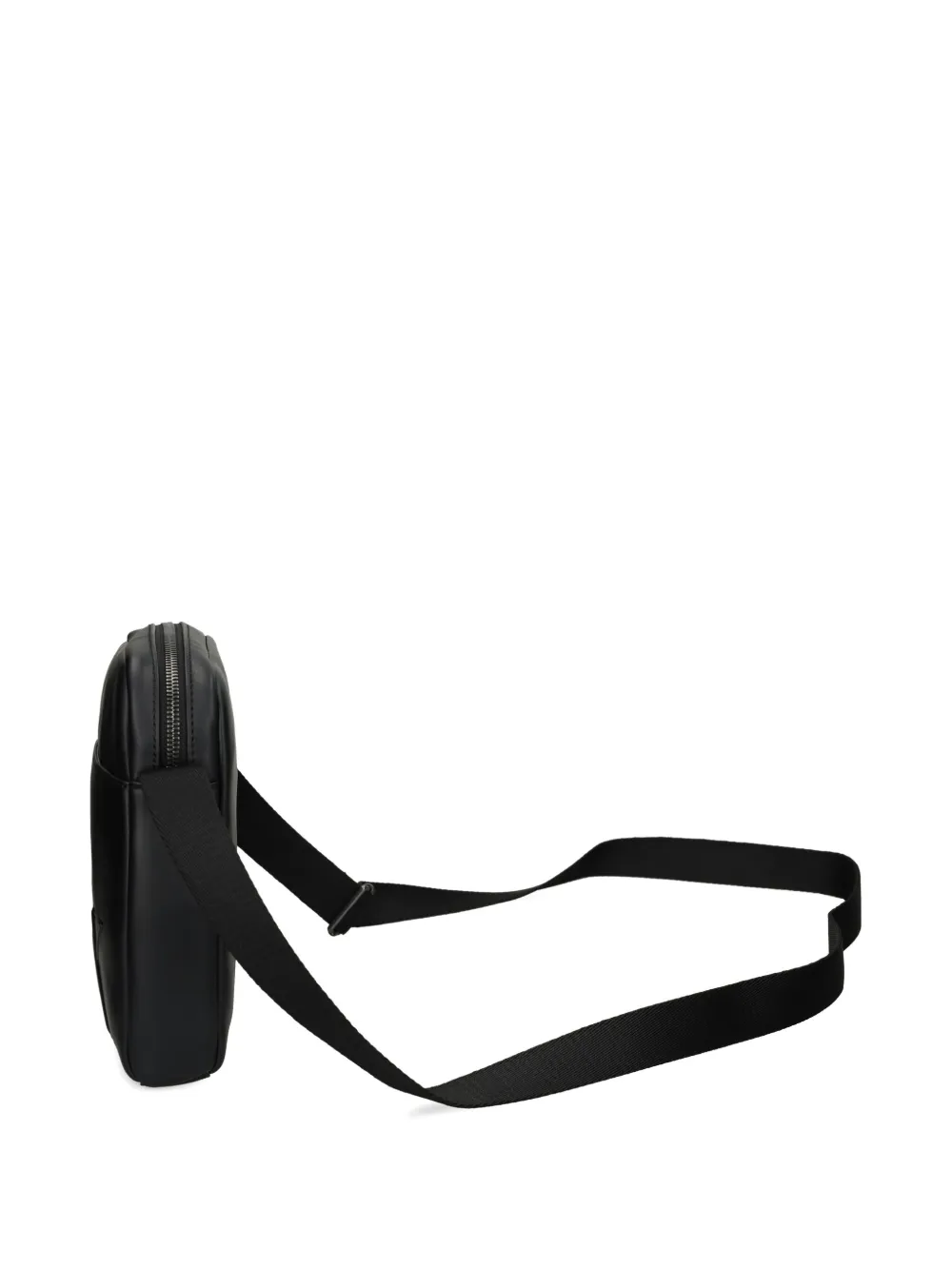Calvin Klein Logo Strap Messenger Bag In Black