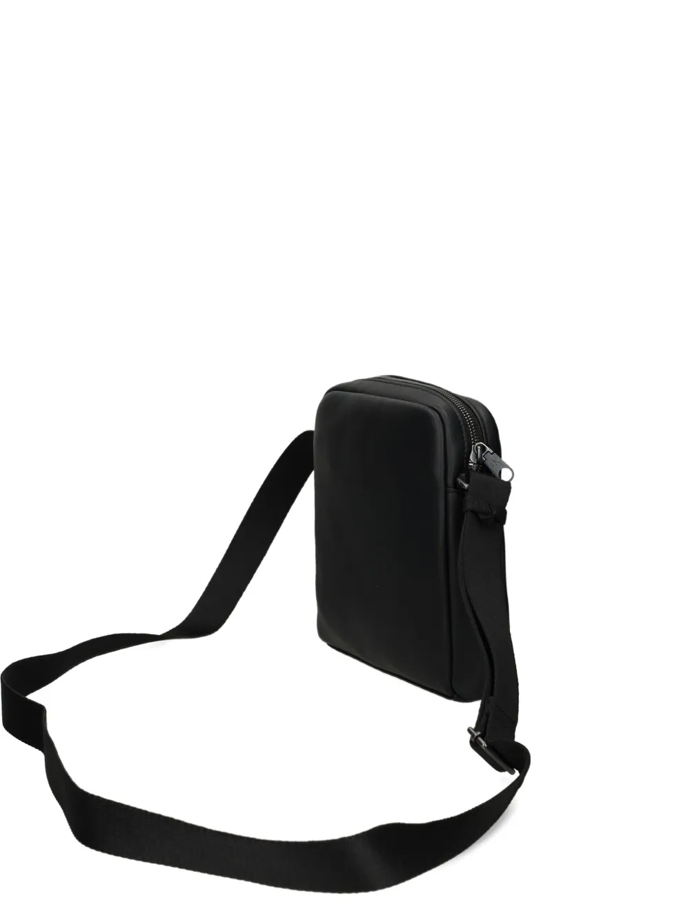 Calvin Klein Logo Strap Messenger Bag In Black
