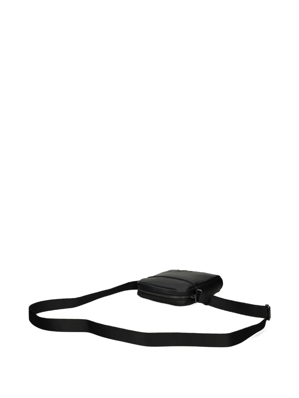 Calvin Klein Logo Strap Messenger Bag In Black