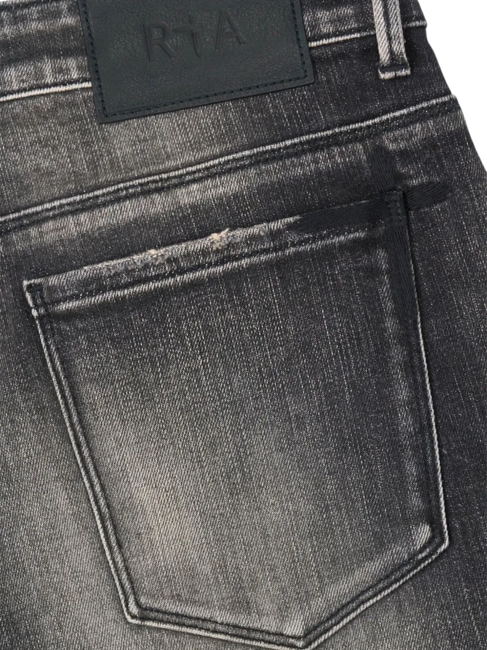 RTA Bryant jeans met kruis-borduurwerk Grijs