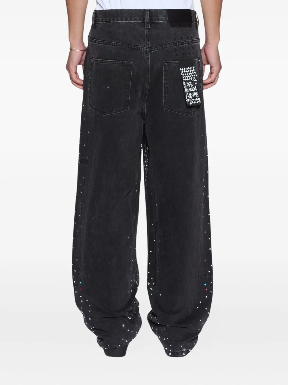 Ksubi Maxx Renaissance verfraaide baggy jeans - Zwart