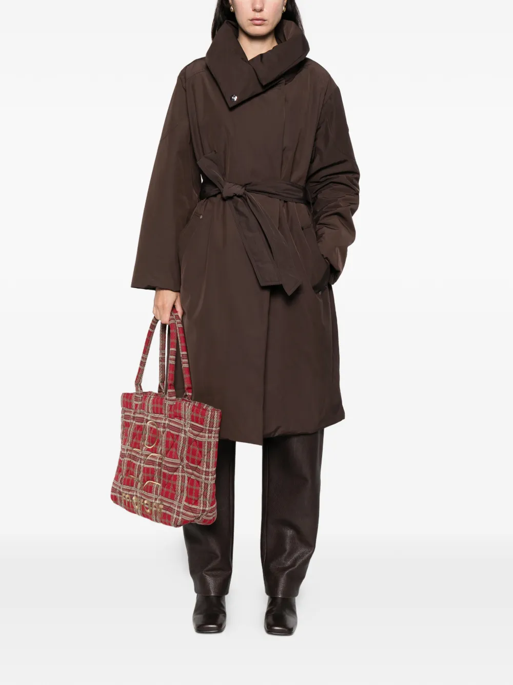 Moose Knuckles Lonsdale Long-sleeve Coat In Brown