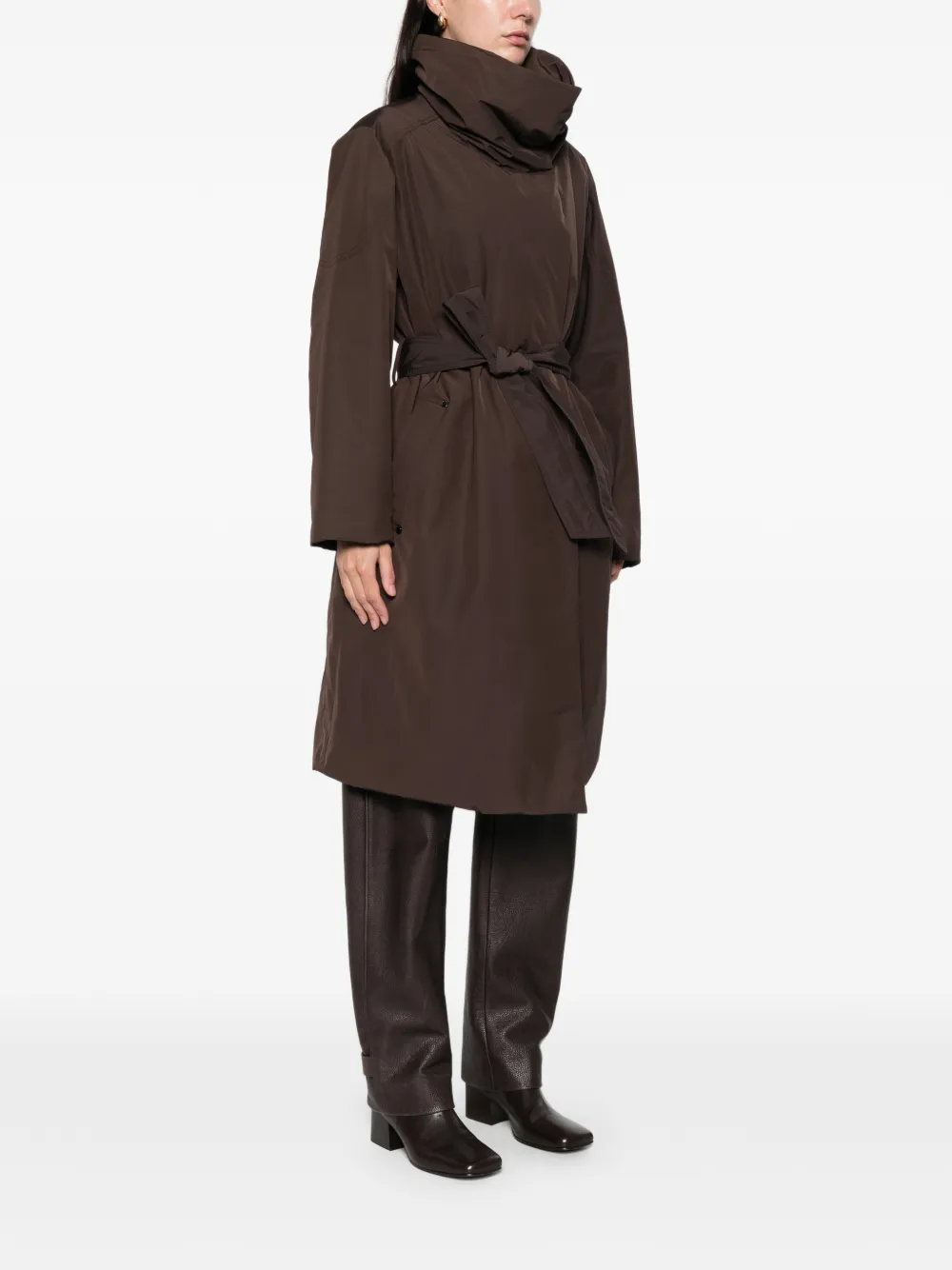 Moose Knuckles Lonsdale Long-sleeve Coat In Brown