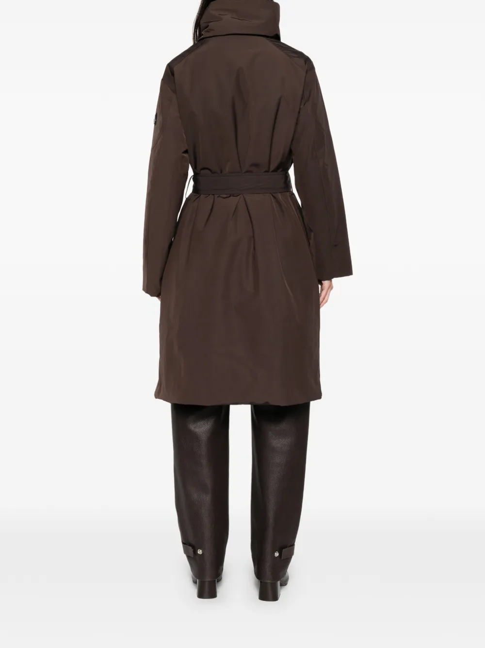 Moose Knuckles Lonsdale Long-sleeve Coat In Brown