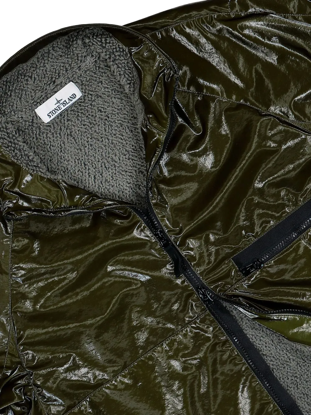 Stone Island Jack met Compass-logopatch Groen