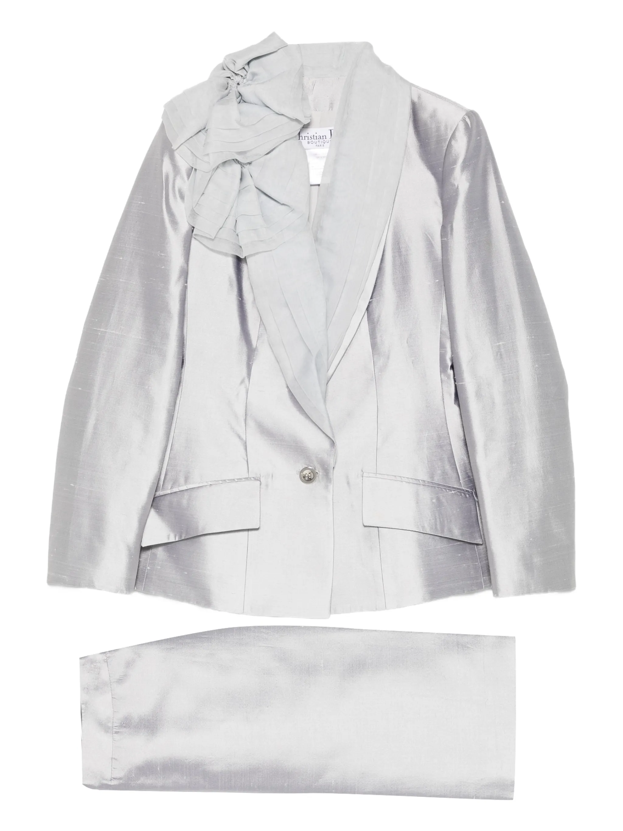 Christian Dior Pre-Owned 1990s flower-embellishment suit