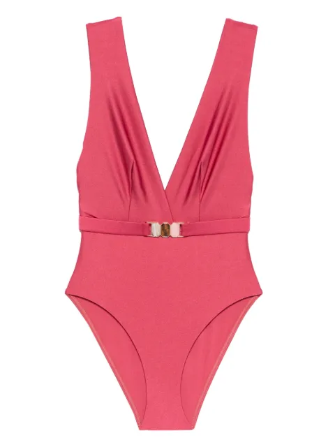 ZIMMERMANN V-neck belted swimsuit
