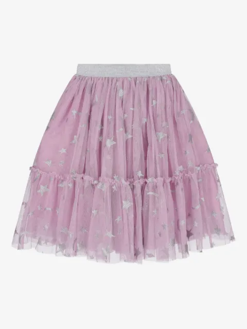 Stella McCartney Kids tulle embroidery skirt