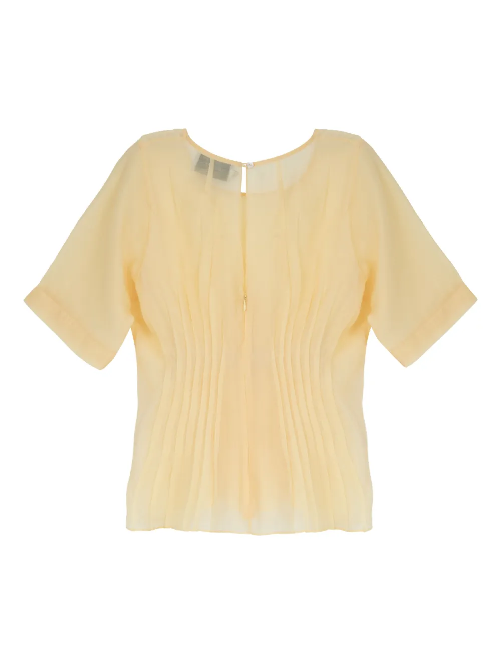 Isolda Labirinto de Rios blouse met geplooid detail Geel