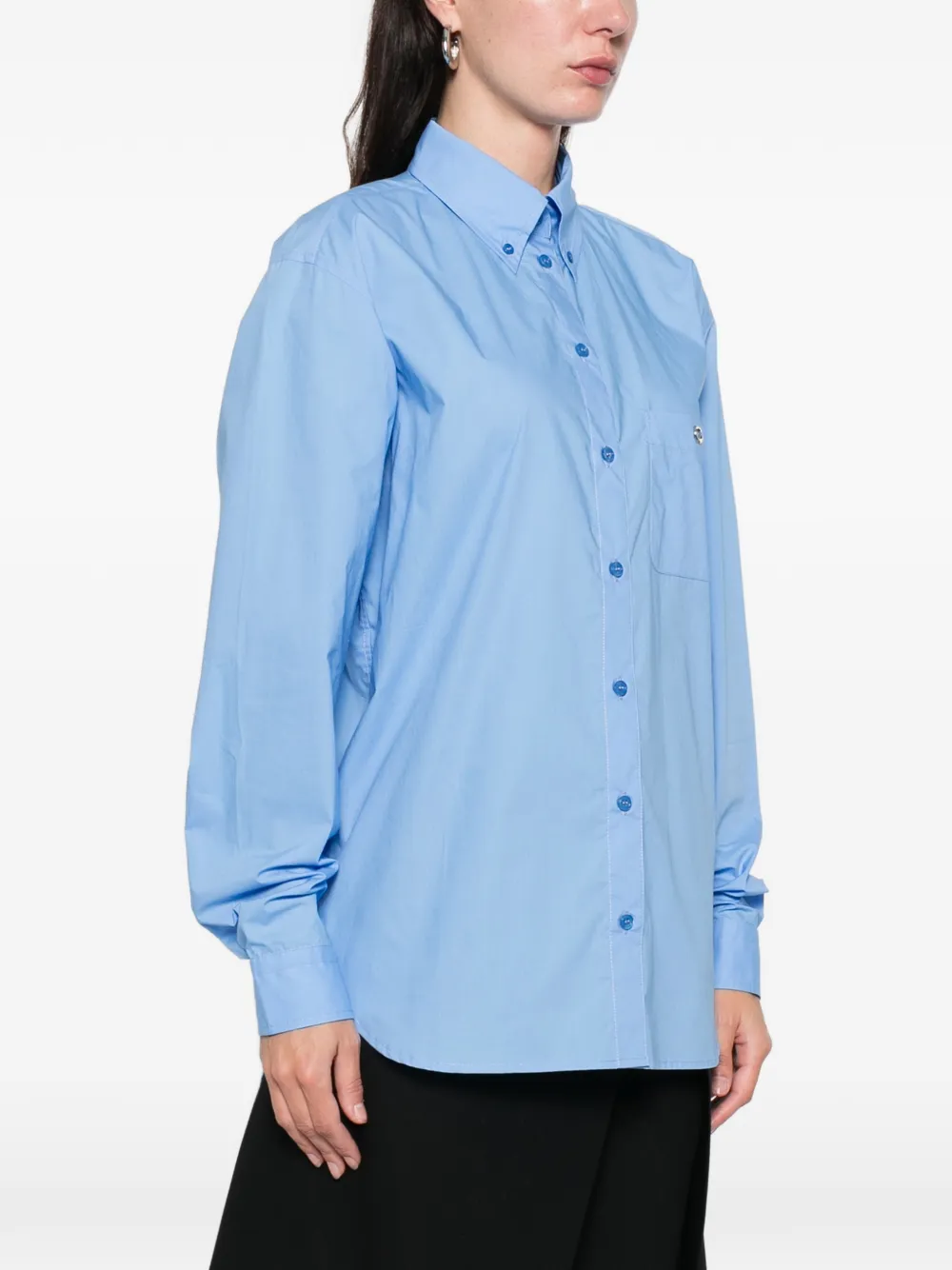  Coperni Boyfriend Pocket Shirt - Blue 