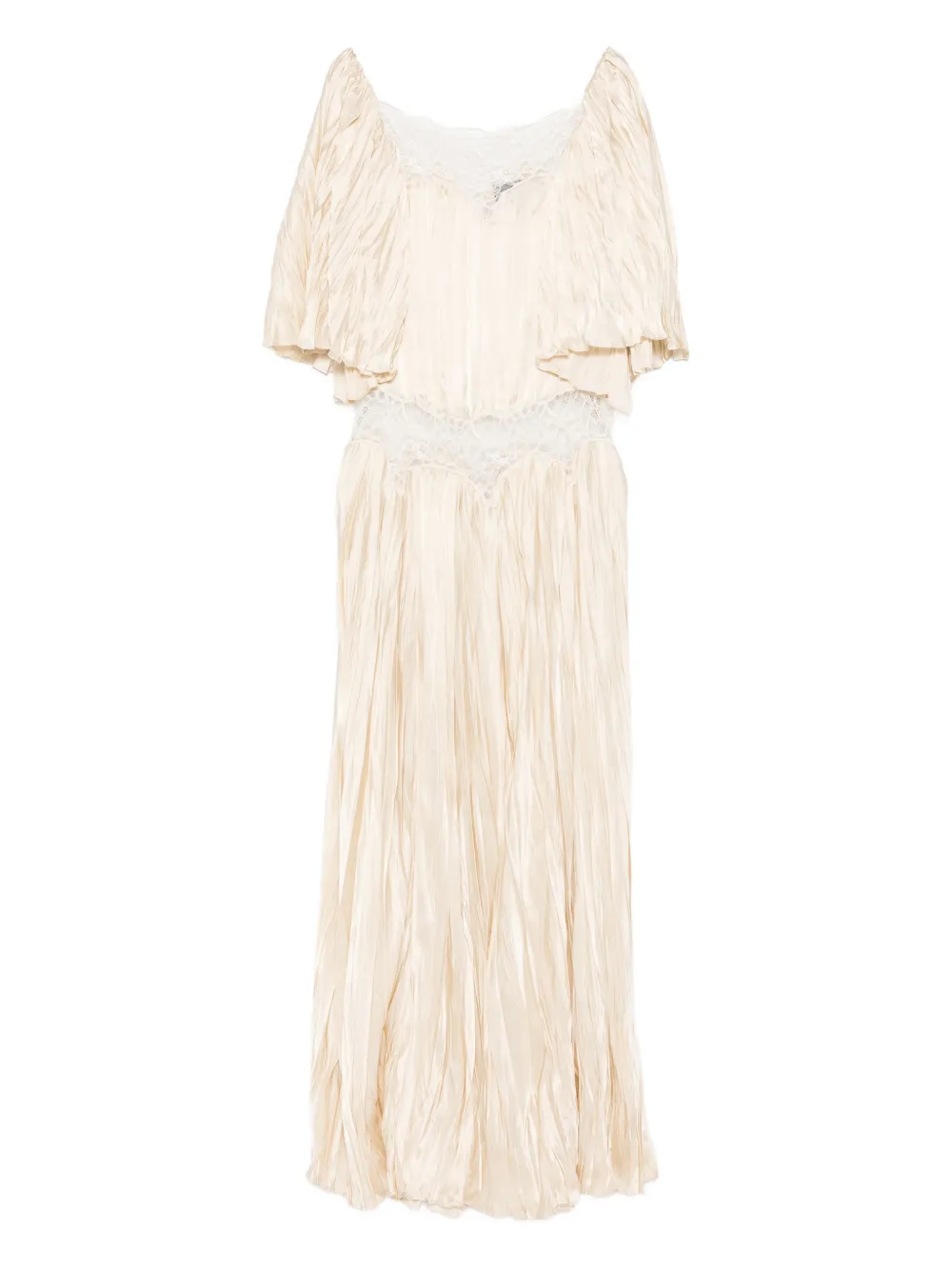 Rochas lace ruffled dress | Neutrals | Image 1