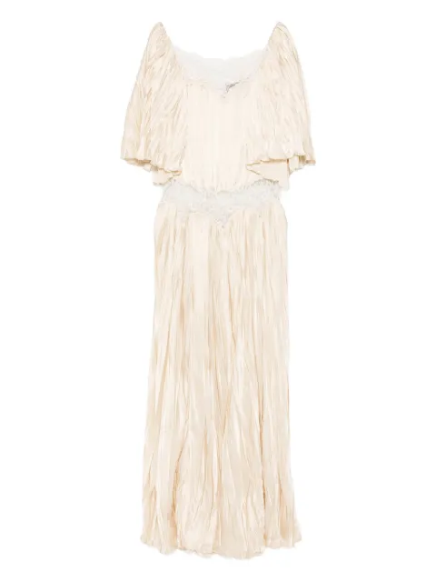 Rochas vestido de encaje con volantes