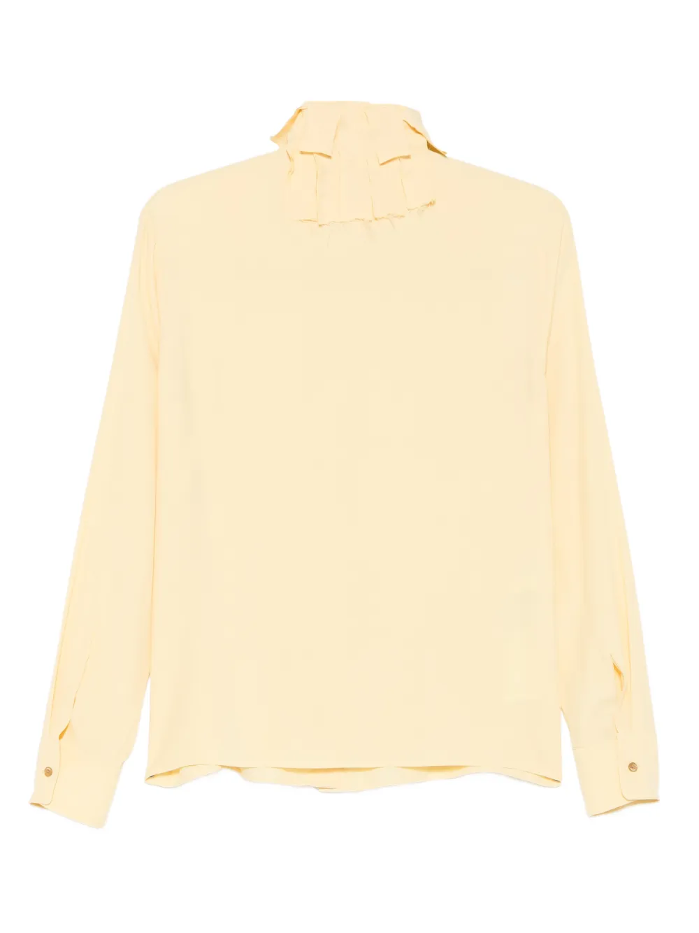 Rochas crepe shirt - Geel