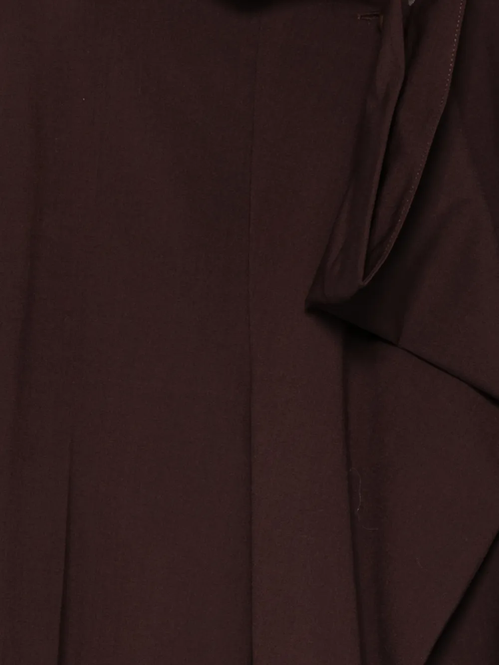  Rochas Drap-detailed Trousers - Brown 