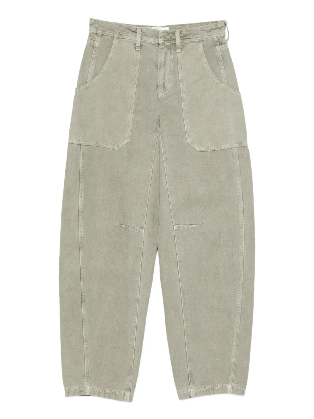 SLVRLAKE Rookie patch-pocket cargo jeans - Verde