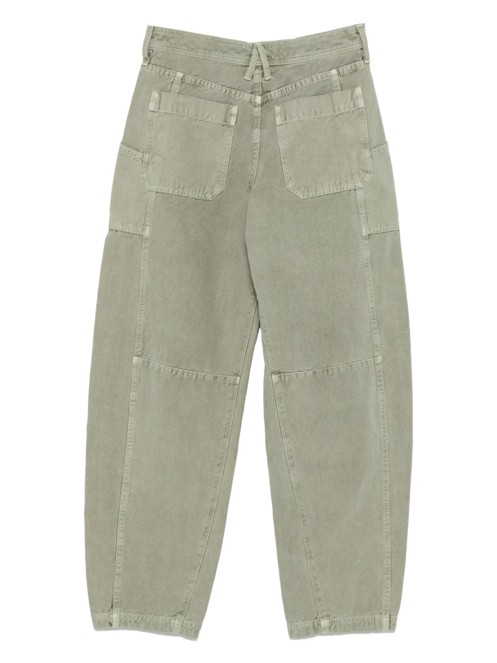 SLVRLAKE Rookie patch-pocket cargo jeans Groen