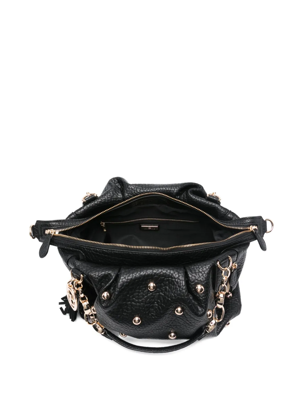 La Carrie Navajo Studded Tote Bag In Black