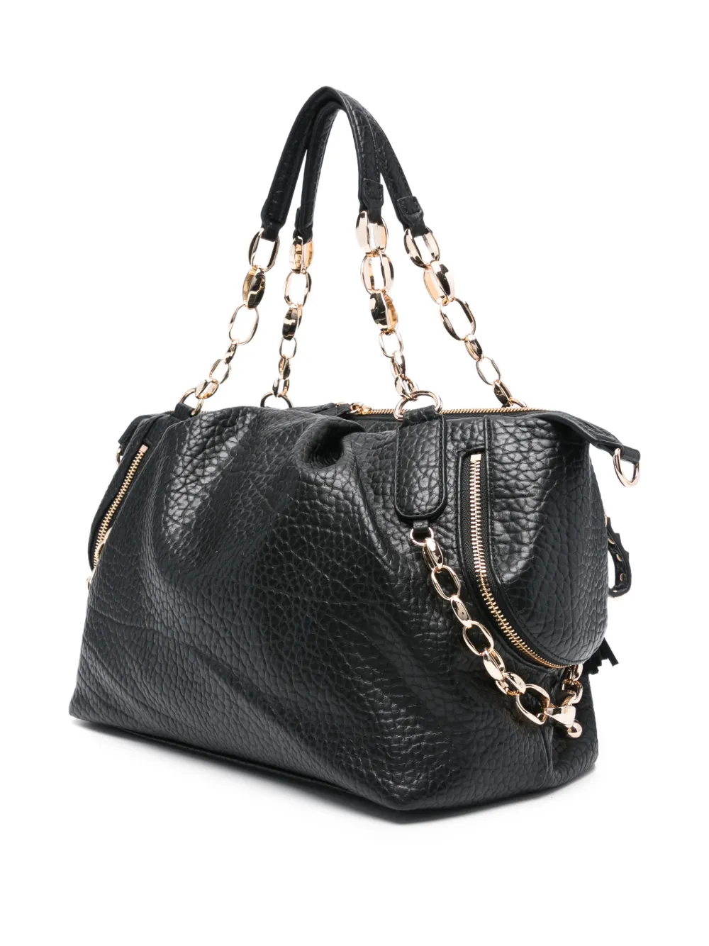 La Carrie Navajo Studded Tote Bag In Black