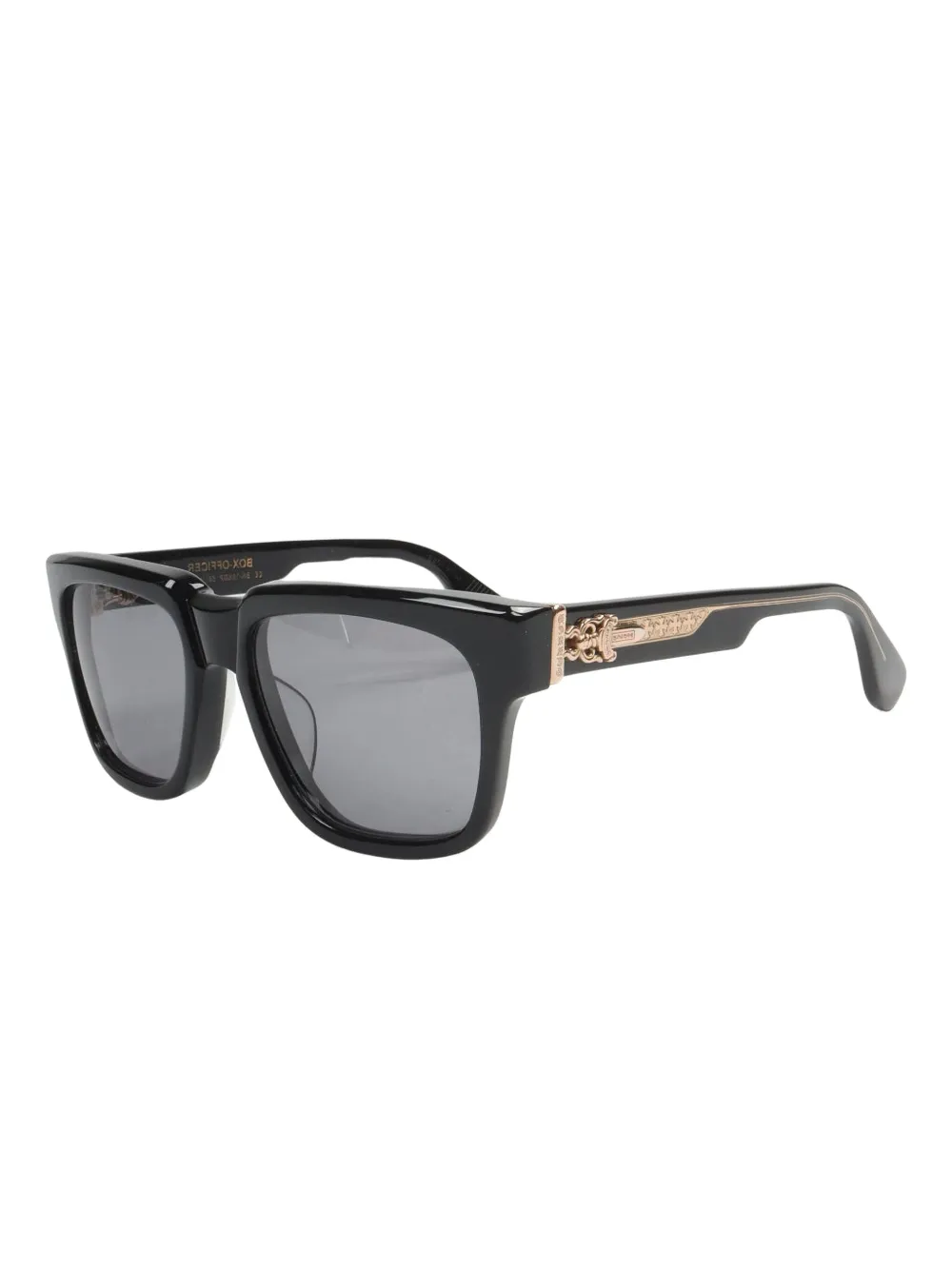 Chrome Hearts Box-officer Sunglasses In Black