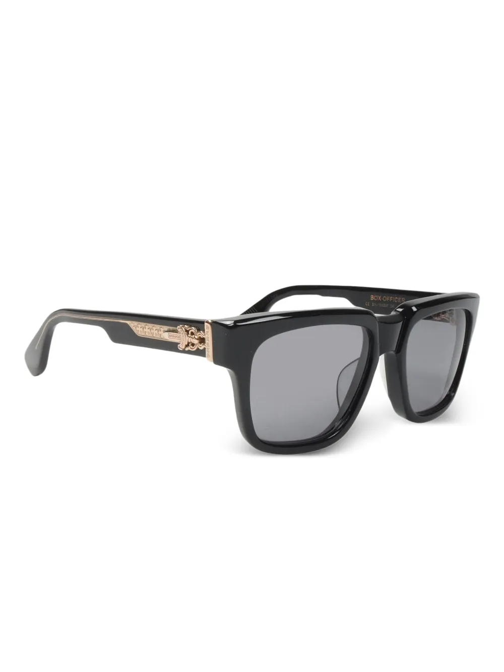 Chrome Hearts Box-officer Sunglasses In Black