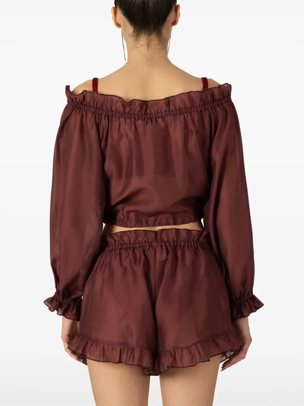 PARAMIDONNA Luna ruflled beach ensemble (set of two) | Beach Cover-Ups | Image 2