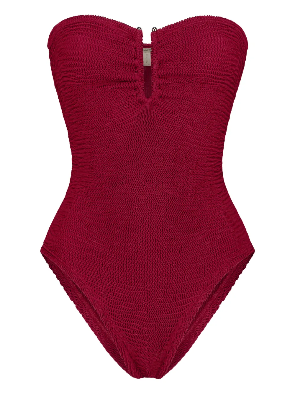 Paramidonna Frida Textured Swimsuit In Red