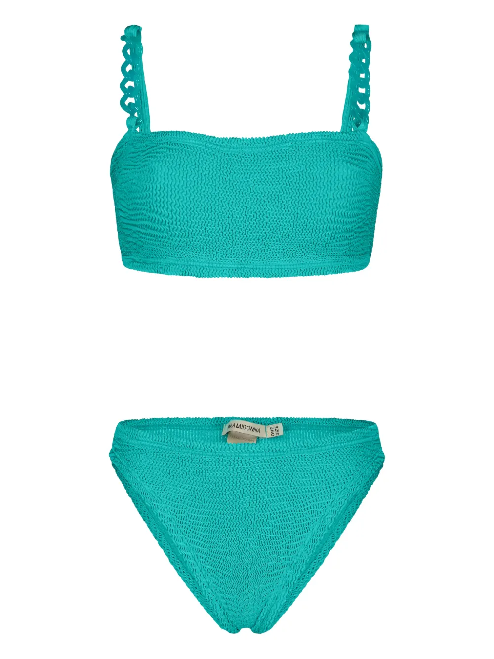 PARAMIDONNA Bikini Penelope con lacci a catena - Verde