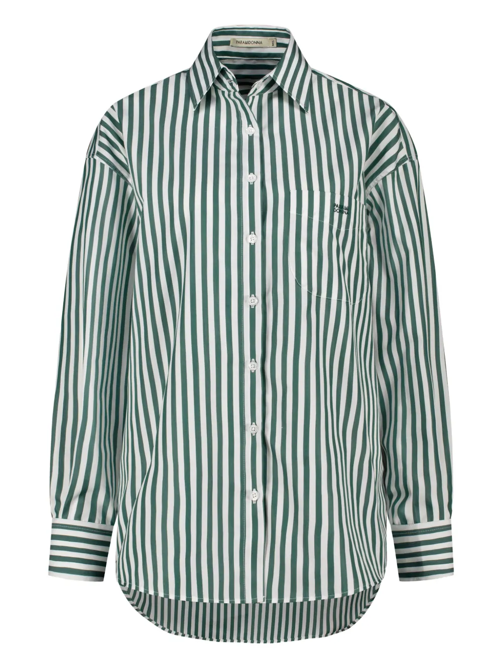 PARAMIDONNA Vanessa striped beach shirt | Green | Image 1