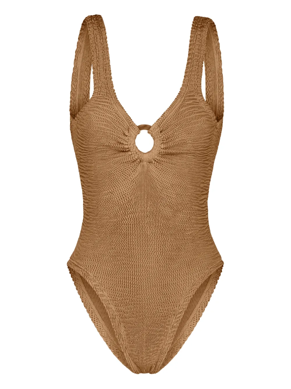 PARAMIDONNA Romana Badeanzug mit Ring - Braun