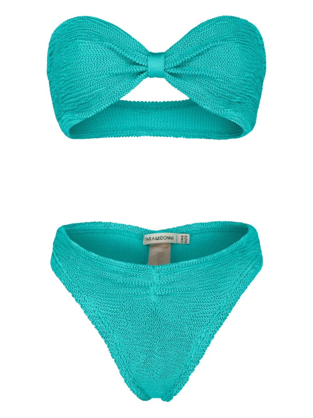 PARAMIDONNA maillot de bain Lucy deux pièces à nœud | bleu | Image 1
