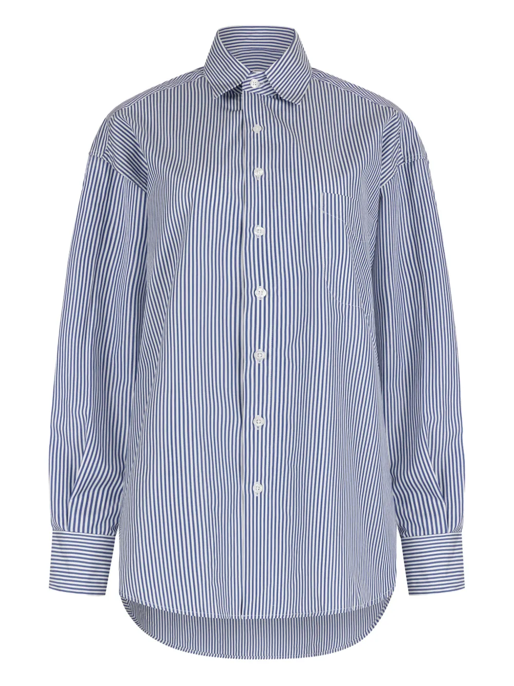 Paramidonna Vanessa Striped Shirt In Blue