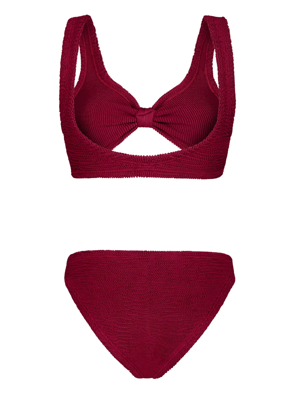 Paramidonna Salma Knot Two Piece Swimsuit In Red