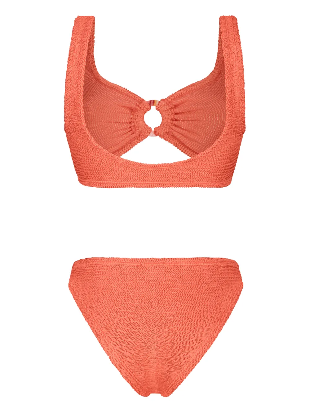 PARAMIDONNA Irina bikini met textuur en ringdetail Oranje