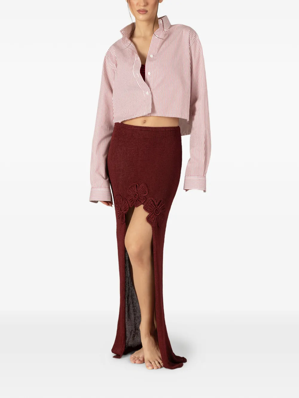 PARAMIDONNA Gehäkelter Leo Rock | Weiß | Image 1