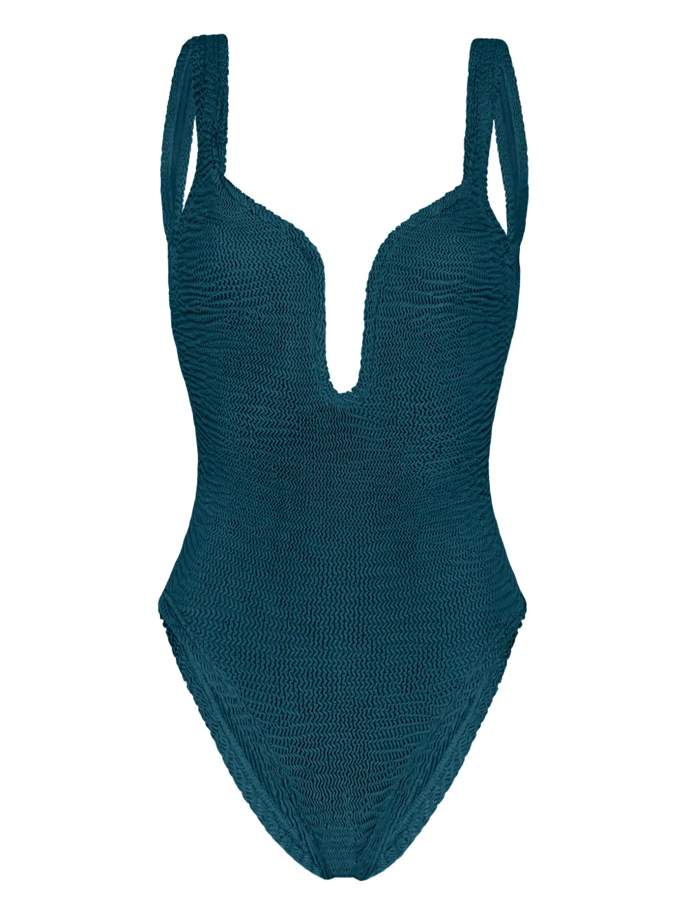 PARAMIDONNA Mika textured swimsuit | Blue | Image 1