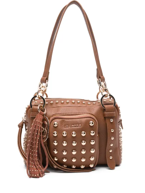 La Carrie small Planets studded tassel shoulder bag