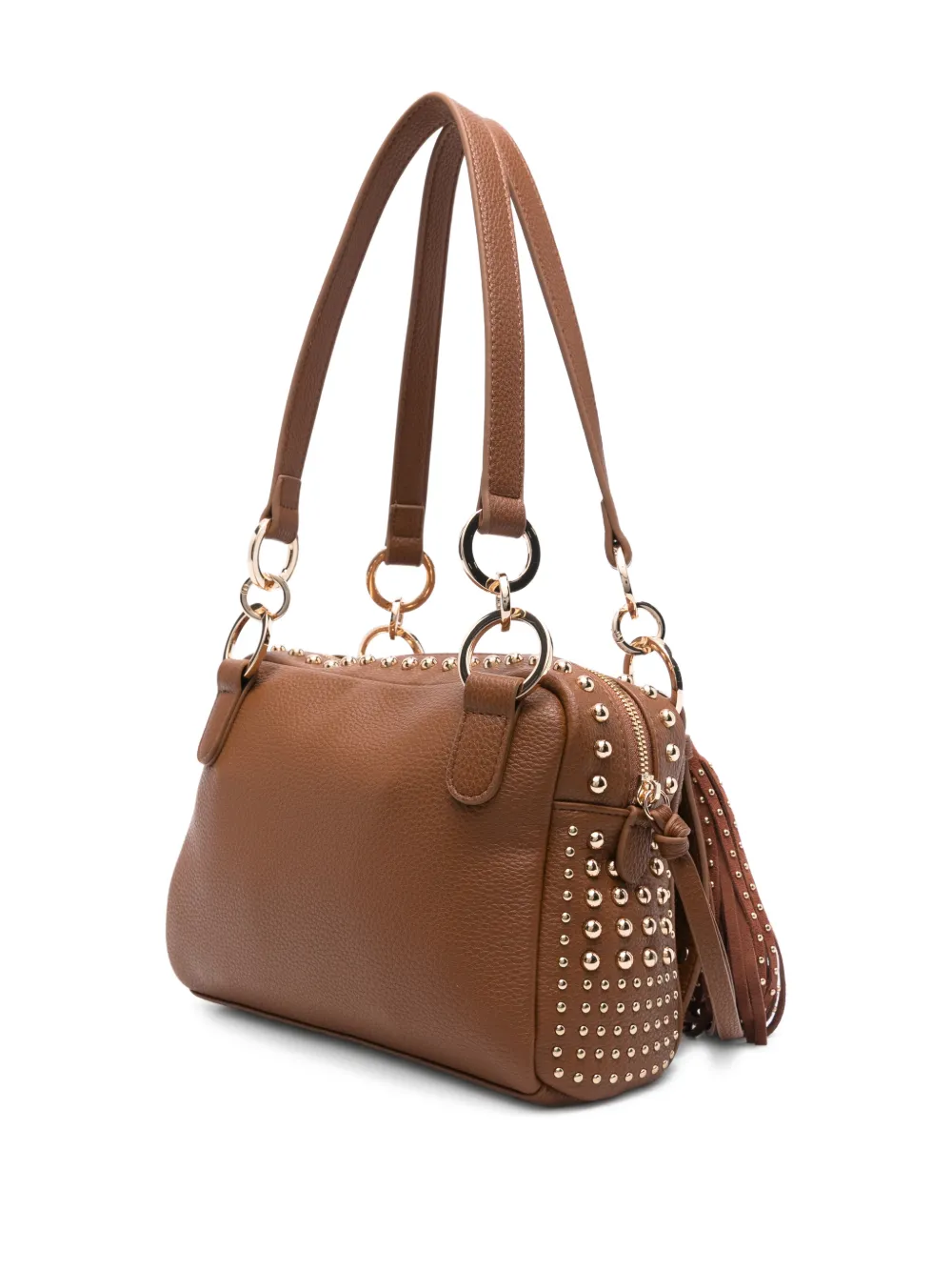 La Carrie Small Planets Studded Tassel Shoulder Bag In Multi