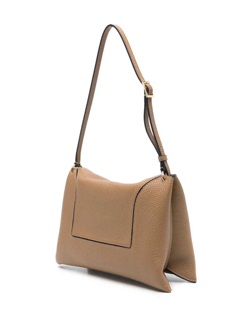 Wandler Penelope Slouch schoudertas met logodetail Bruin