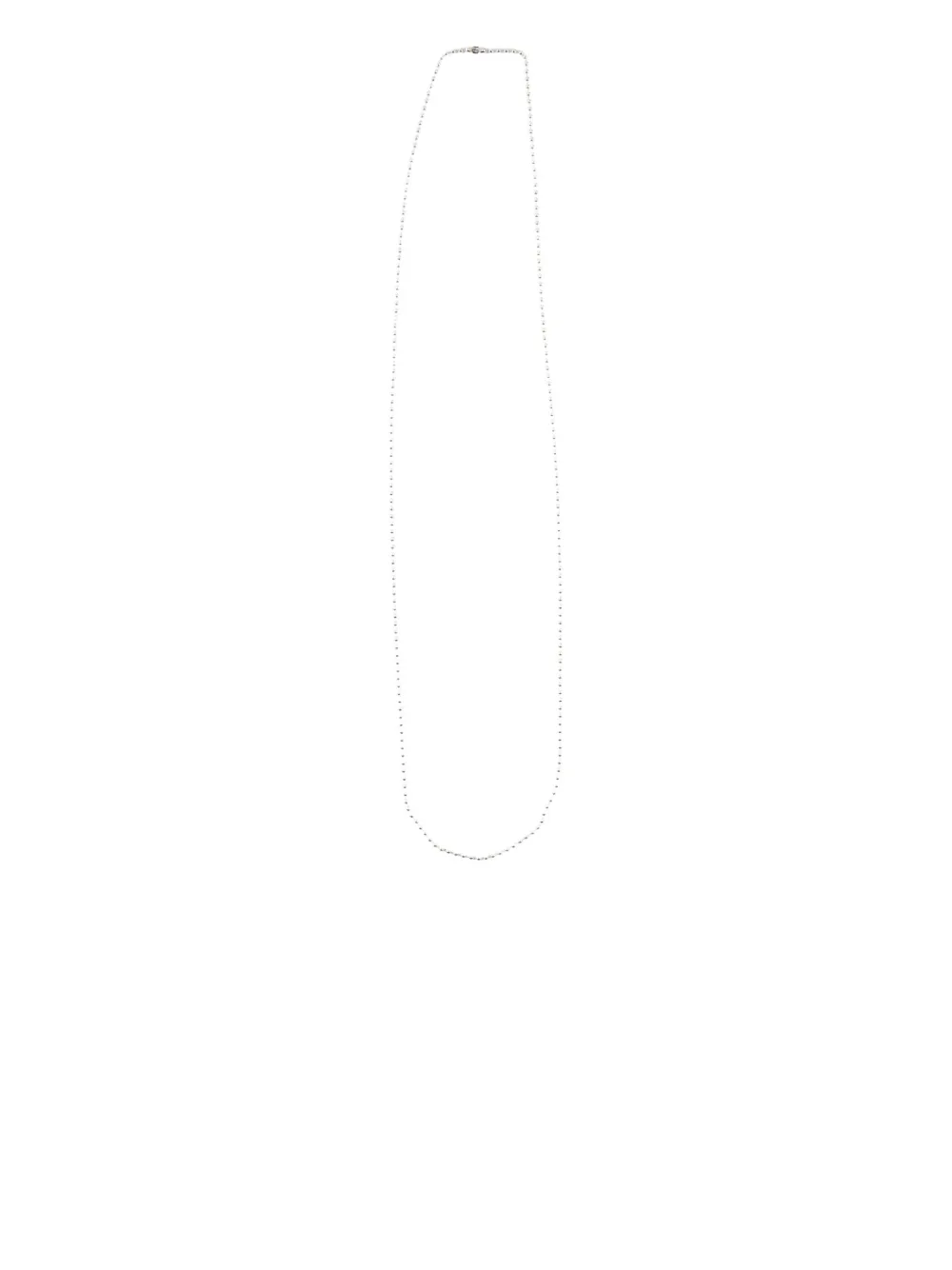 Chrome Hearts Ball Chain Necklace In Metallic