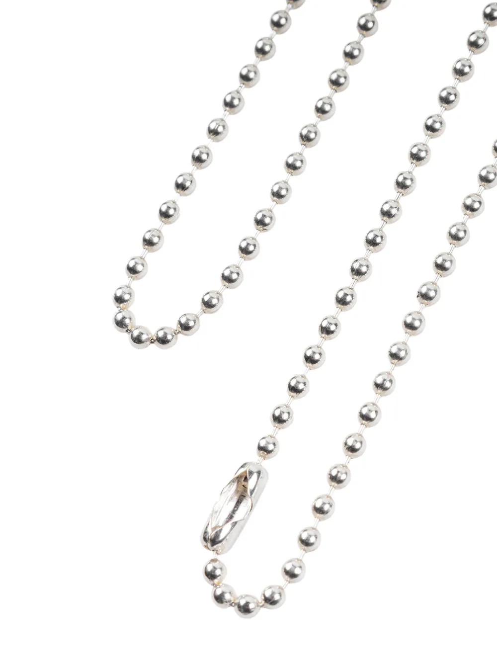 Chrome Hearts Ball Chain Necklace In Metallic