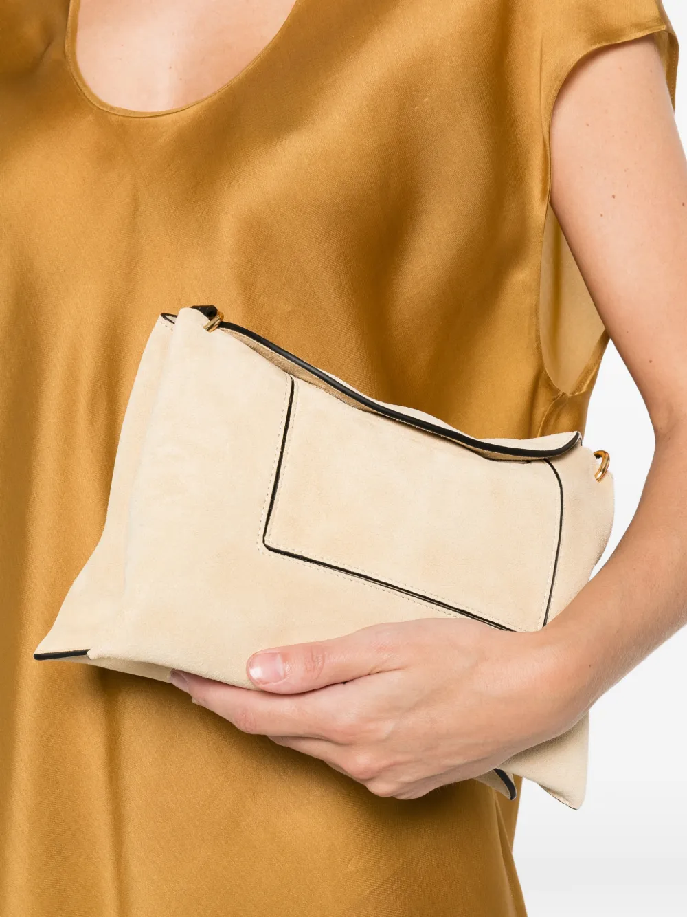  Wandler Penelope Slouch Logo-detail Shoulder Bag - Neutrals 