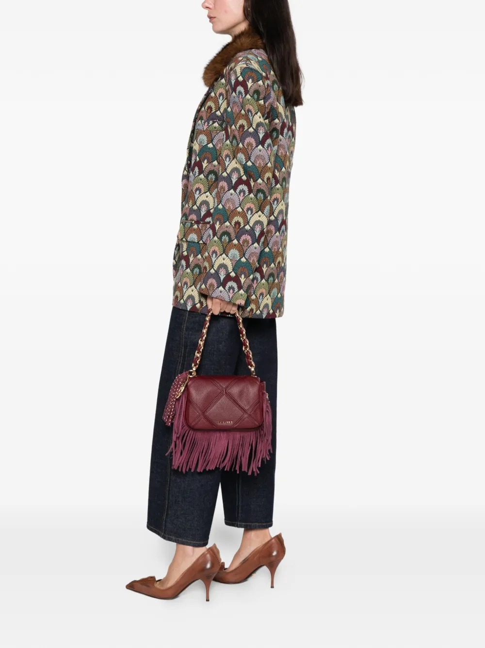 La Carrie small  Isabel quilted fringed shoulder bag | Image 2